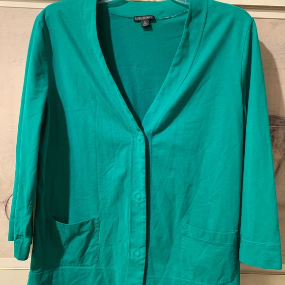 Lafayette 148 New York Tops - Lafayette 148 New York green/ teal  Button-Up Top